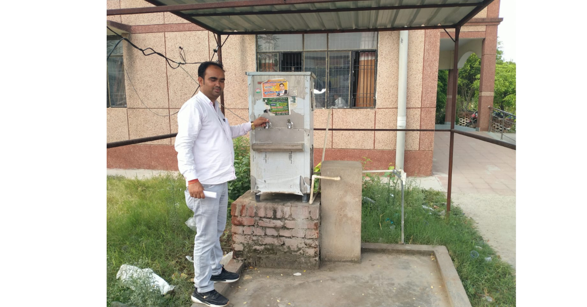 मैथा तहसील का वाटर कूलर खराब पेयजल संकट गहराया